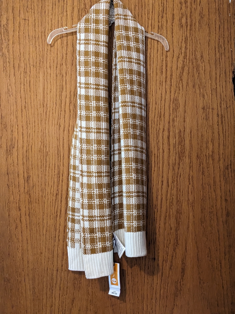 Timberland Buffalo Plaid Knit Scarf